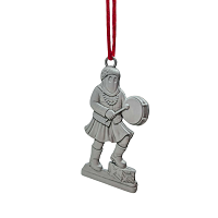 Mummer with Bodhran Pewter Christmas Ornament