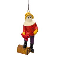 Mummer with Lobster Pot Christmas Ornament
