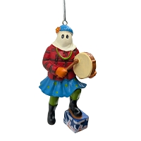 Mummer with Bodhran Christmas Ornament