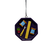 Sewing Tin Christmas Ornament