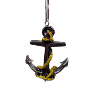 Anchor & Rope Christmas Ornament